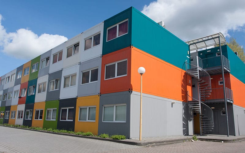 containers in affordable housing